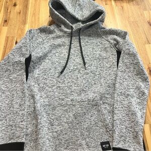 Navy Yard NYC Gray Black Marled Hoodie Sweatshirt Men’s Medium